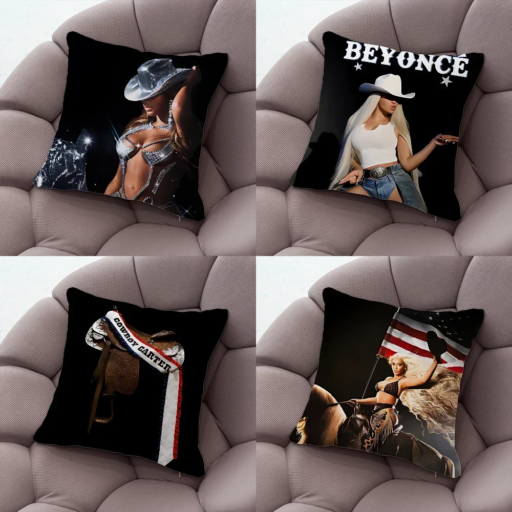

Singer Beyoncé Cowboy Carter Pillow Case Pillow Case Living Room Sofa Cushion Cover Suitable For Home Bedroom Room Decoration