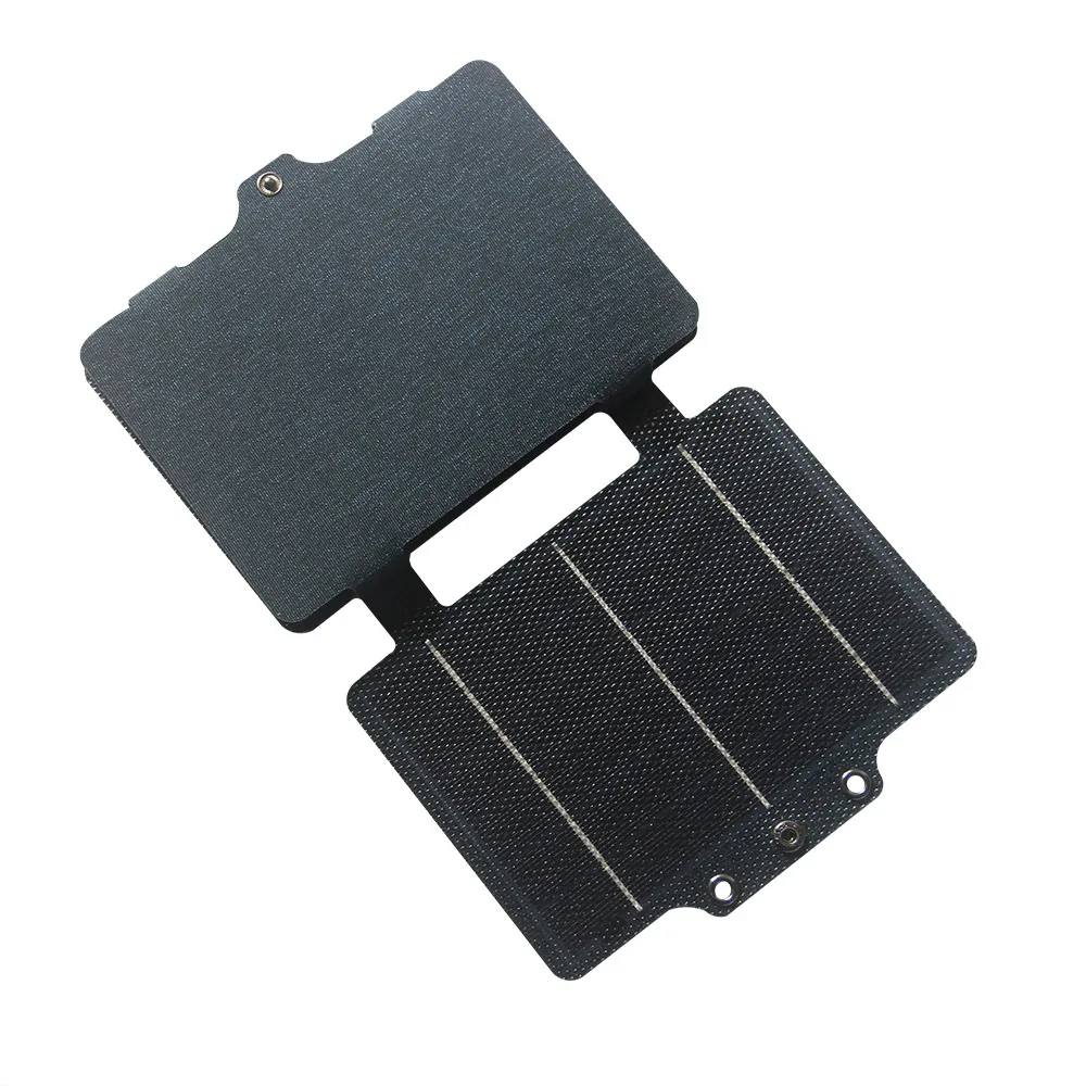 12 واط ETFE لوحة طاقة شمسية مرنة USB نوع C شاحن محمول قابل للطي للتخييم في الهواء الطلق المشي لمسافات طويلة بنك الطاقة في حالات الطوارئ هاتف لوحي