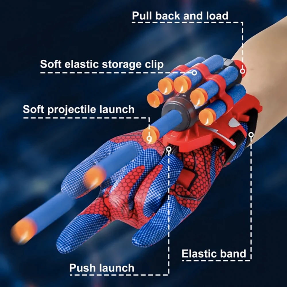スパイダーランチャーグローブおもちゃ、ロールプレイングヒーロ - Party Games No Equipment のレビューと価格