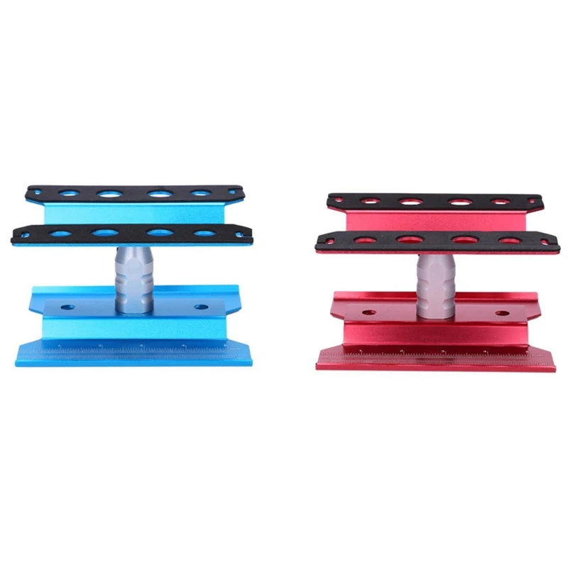 

X18A-2Set Metal RC Car Workstation Work Stand Repair 360 Degree Rotation For 1/8 1/10 1/12 1/16 Scale Models,Blue & Red