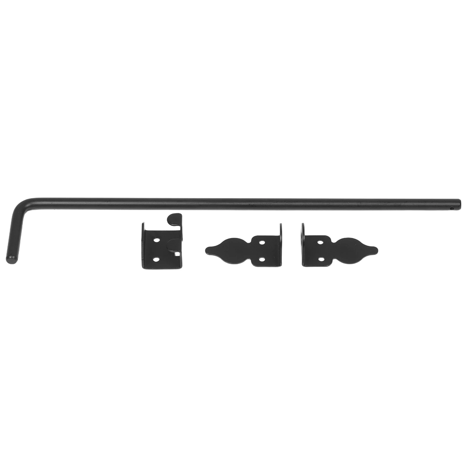 

18 Inch Heavy Duty Fence Gate Bolt Drop Rod Ground Metal Latch Wooden Carbon Steel Hardware Locks for Gates Fences Stoppers Door