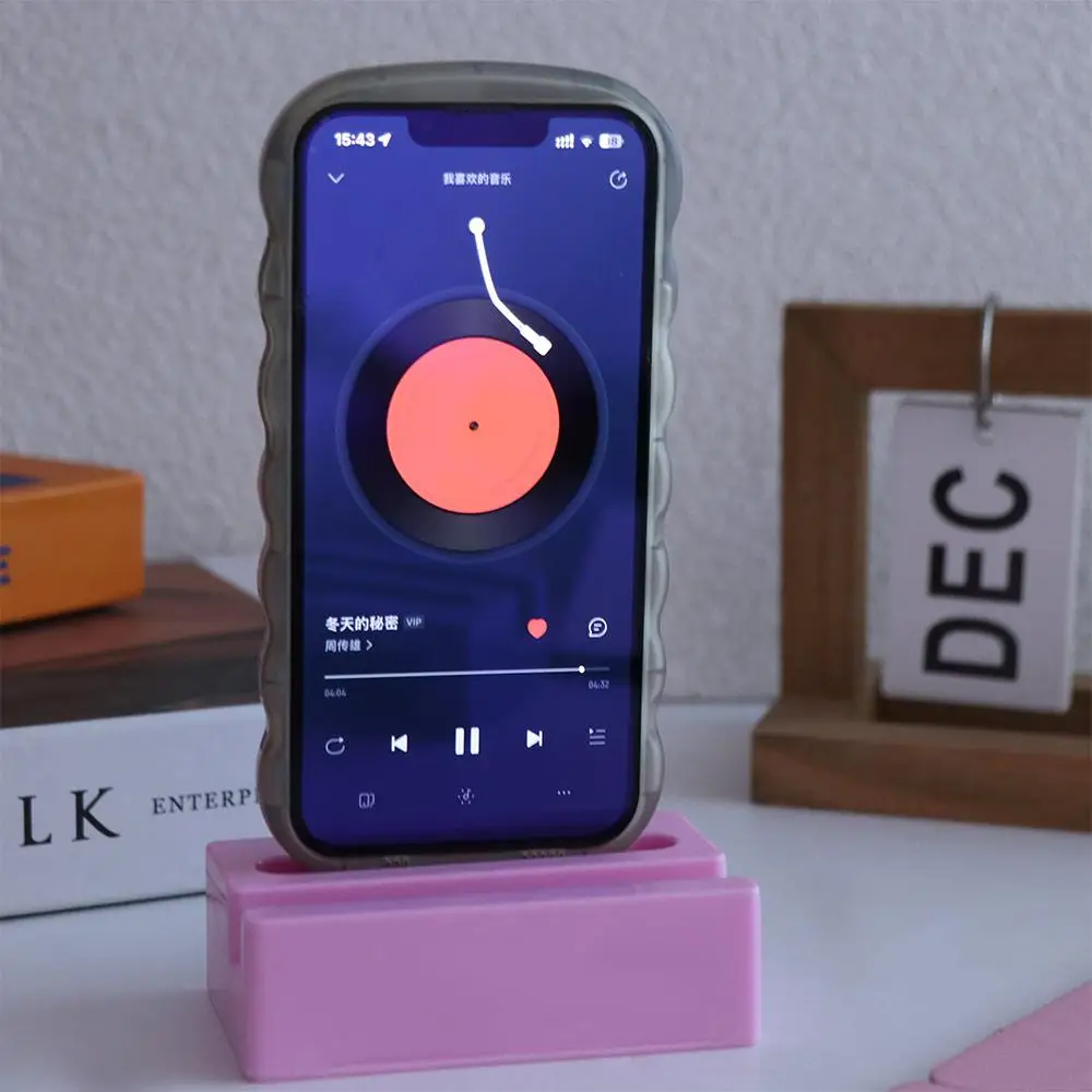

Plastic Cell Phone Stand Speaker Base Multifunctional Mobile Phone Loudspeaker Holder Desk Decor Vertical Phone Stand