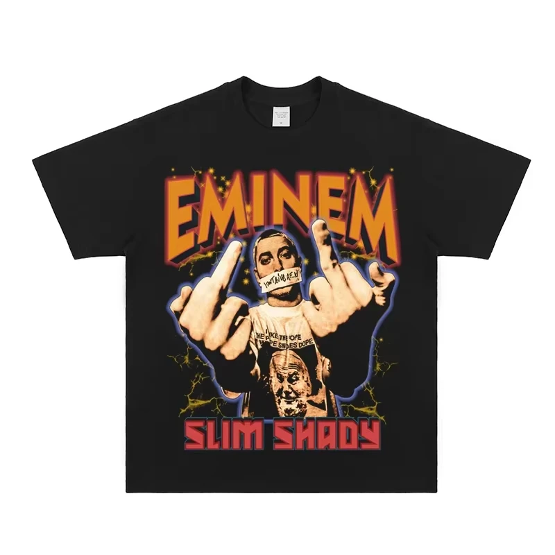 

2025 Football Star Cristiano Ronaldo Pattern Printed T-shirt Trend Comfortable Retro 100% Cotton Round Neck Short-sleevedT-shirt