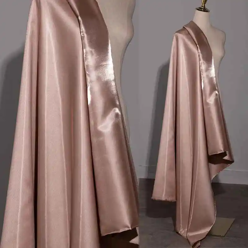 Hunter Green Luxury Glossy Metallic Liquid Satin Fabric Galaxy Water Gloss Satin Fabric for Dress Suit Clothing Designer Materia