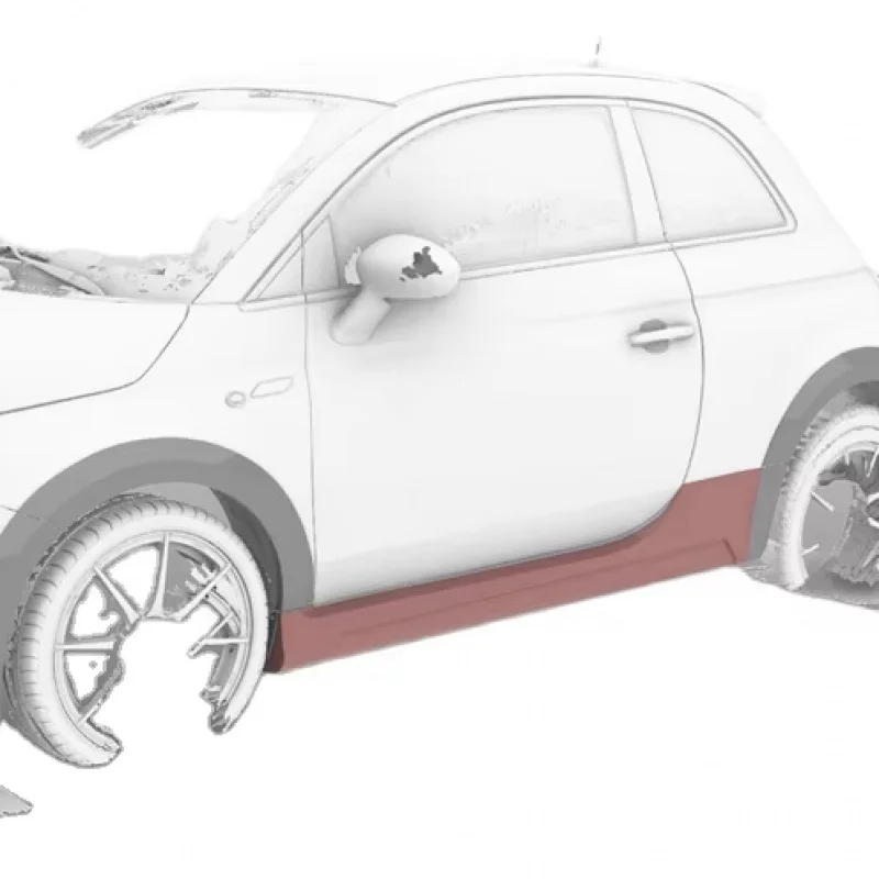 

500 S3 EPA Type Aerodynamic Wide Body Side Skirt - Fiberglass Premium Body Component