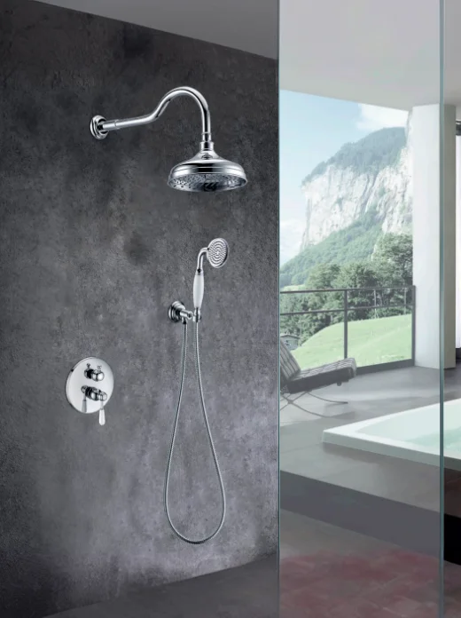 Export Tibetan  wall type thermostatic retro shower