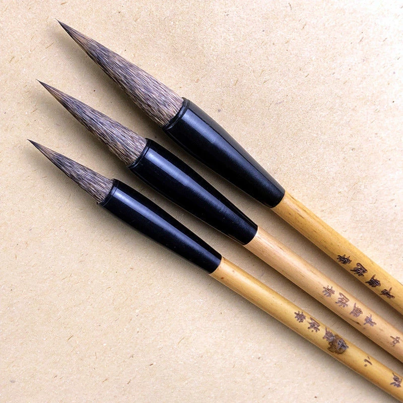 Mouse Whisker Brushes Set Chinese Calligraphy Brushes Chinese Calligraphy Regular Script Writing Brush Clerical Script Brush Pen