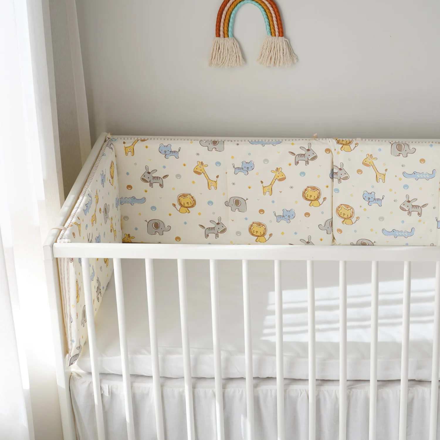 1 pcs Baby Bed Bumper Children's Cot Bumper In The Crib Newborns Head Protector Cotton Bed Protection Barrier Room Decoration