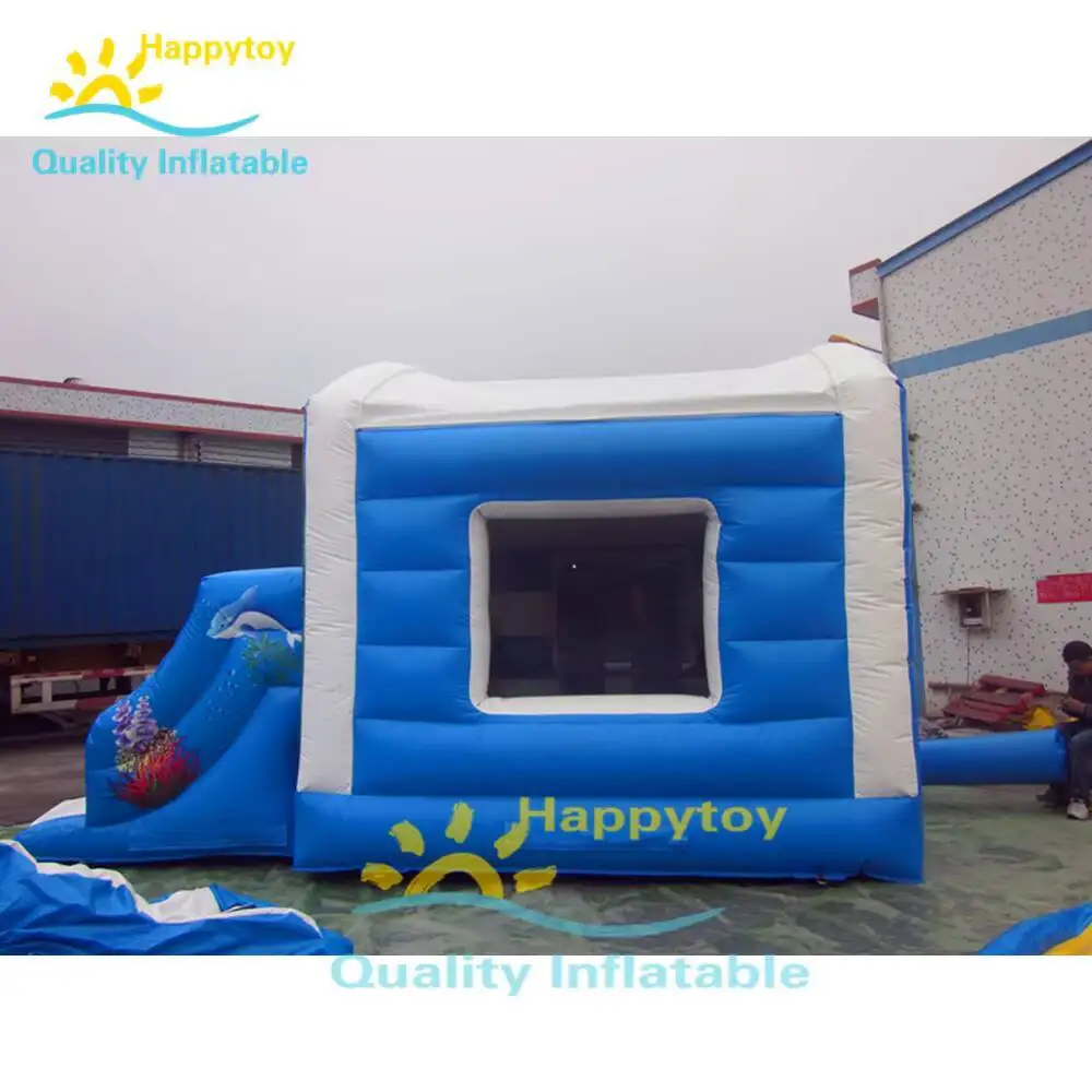 Casa de rebote inflable comercial, castillo hinchable de salto al aire libre con tobogán, barato, 2019