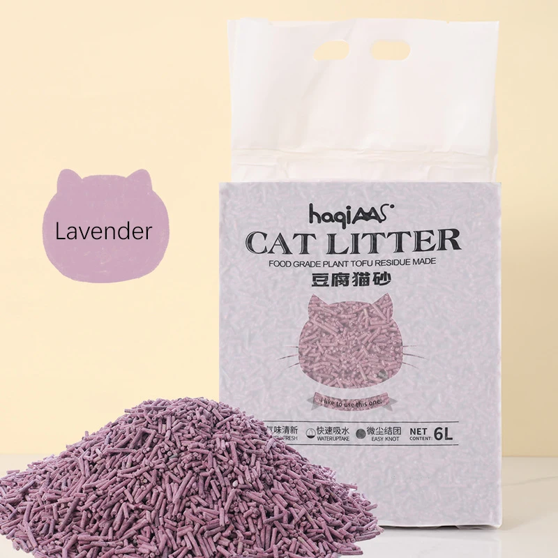 Pet tofu cat litter deodorizing cat feces house special cat milk cat litter peach flavor 2.3kg affordable cat litte