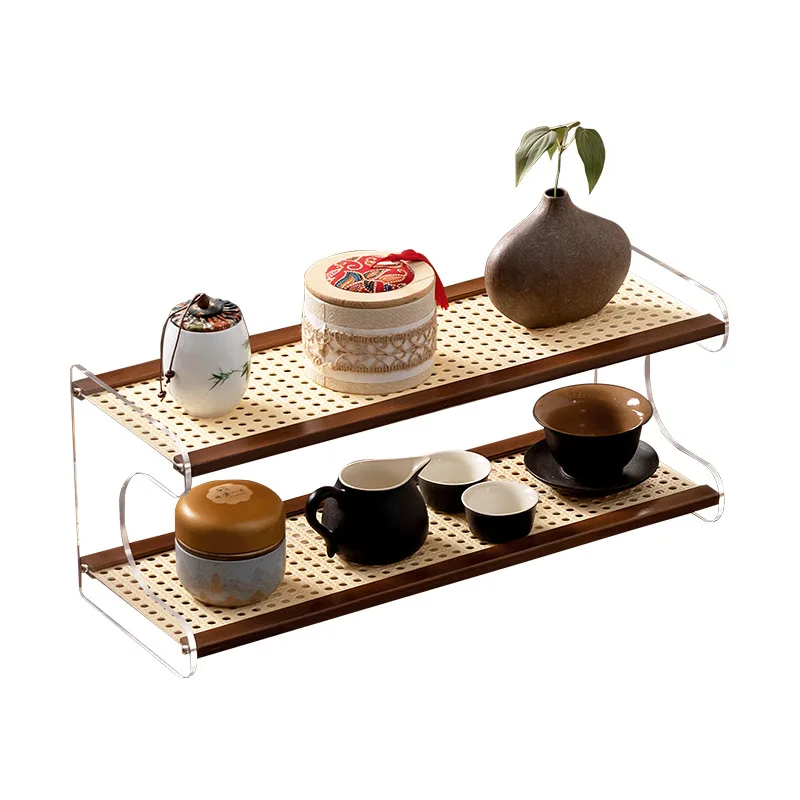 

New Chinese desktop Bogu rack ornament rack modern small tea cup holder storage