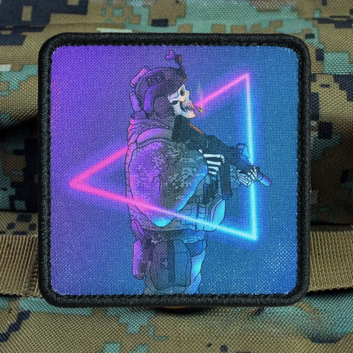 

"Born for War" Skull Tactical Morale Patch Funny Hook&Loop Patch Military Airsoft Army Badge Armband Printed Backpack Stickers