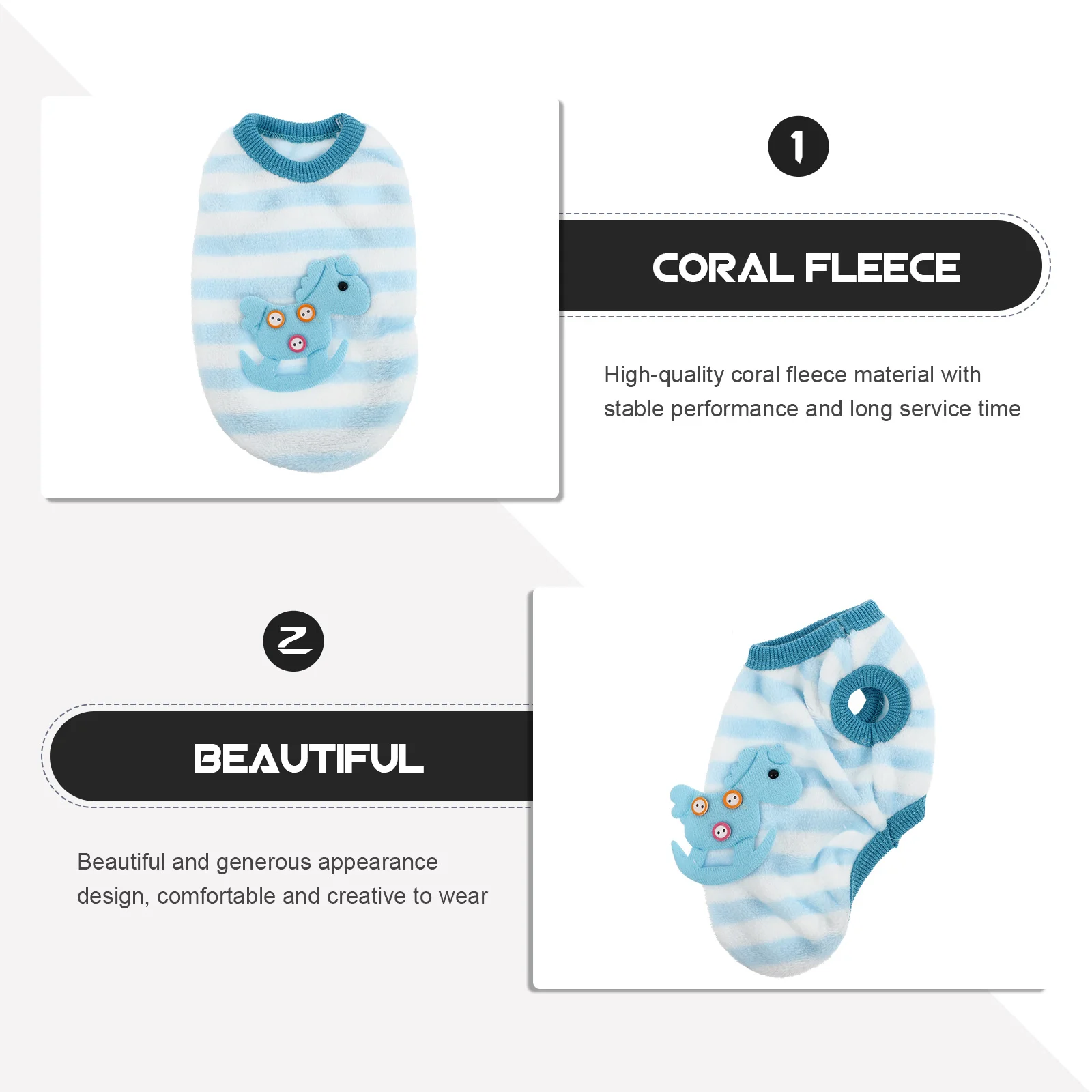 

Rabbit Vest Adorable Bunny Clothing For Small Animals Winter Warm Coral Fleece Pet Harness Lightweight Guinea Pig Squirrel Wear