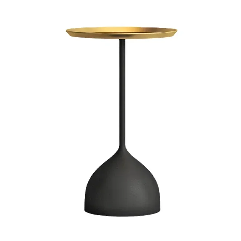 

Metal small edge table, modern living room sofa, simple and creative iron gold coffee table