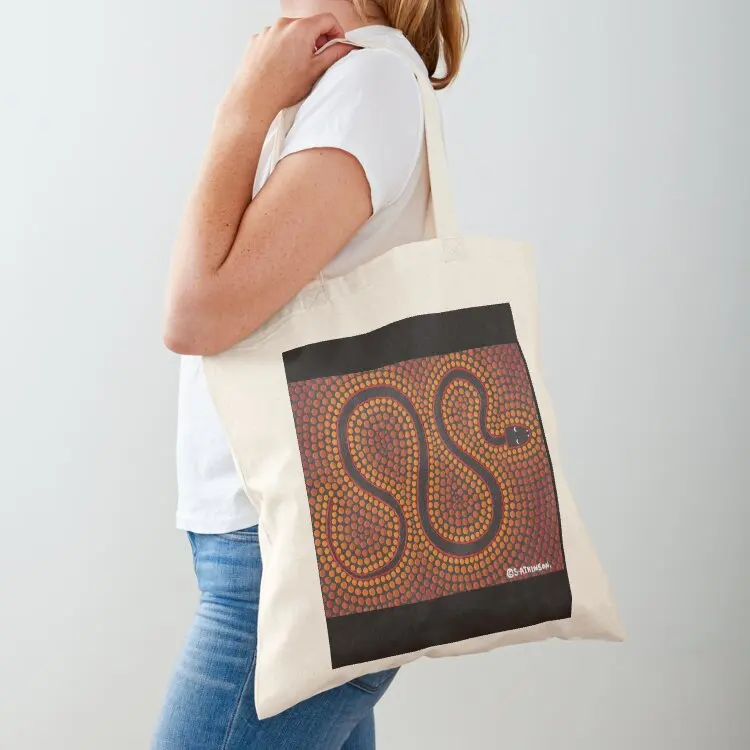 

Red Belly Black Snake Tote Bag Shopper bag tote bag eco folding Handbags