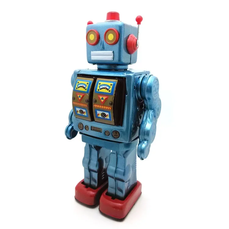 Iron toys, nostalgic toys, furniture display, personalized props, electric rotating robot