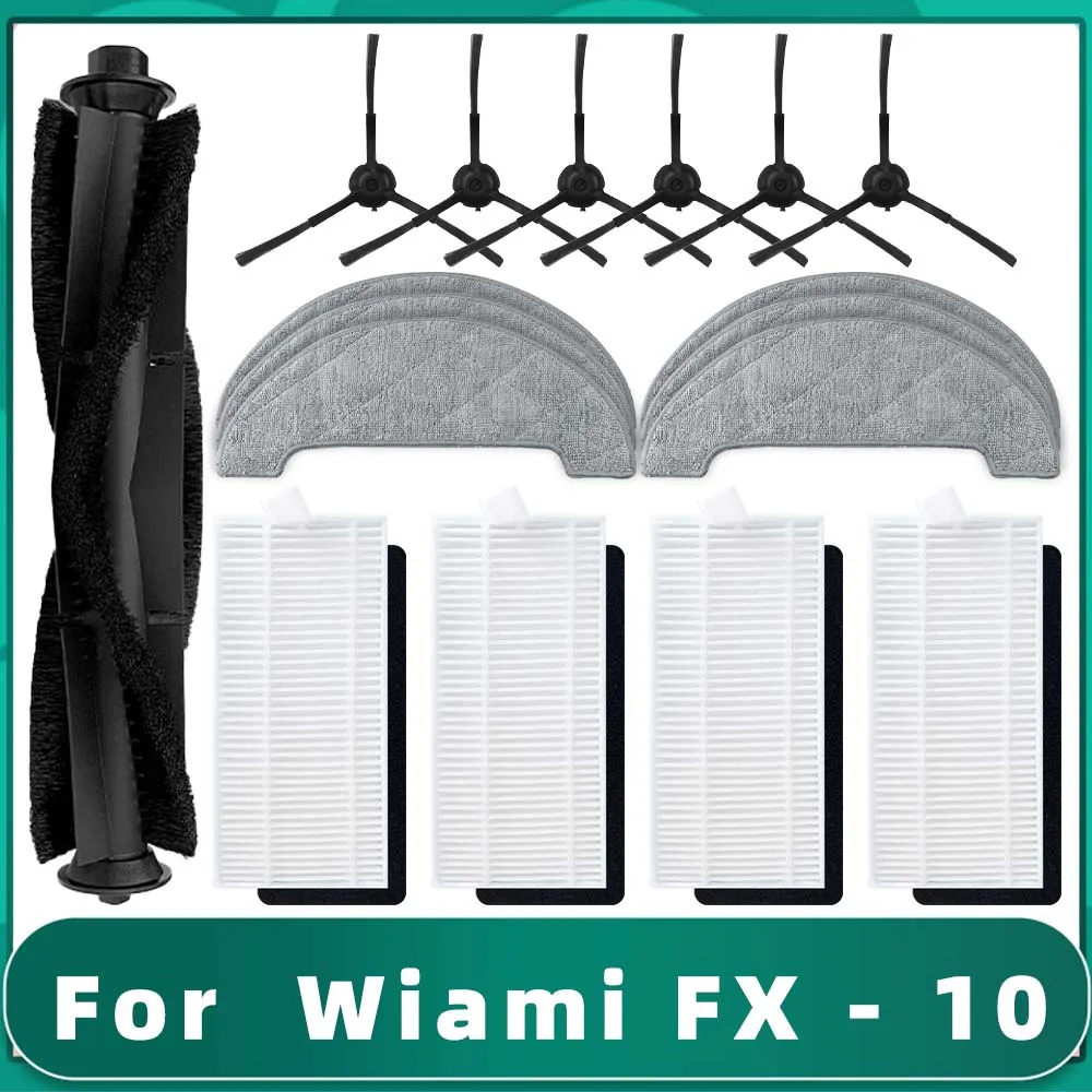 Fit For Wiami Fx 10 Robotic Vacuums Roller Main Side Brush Hepa Filter Mop Cloths Spare Part Replacement Accessory Attachment