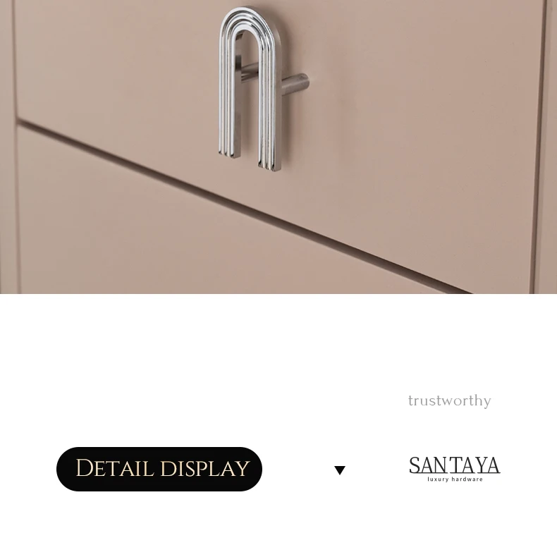 Chrome finished solid brass cabinet handle — supplier illustration 15