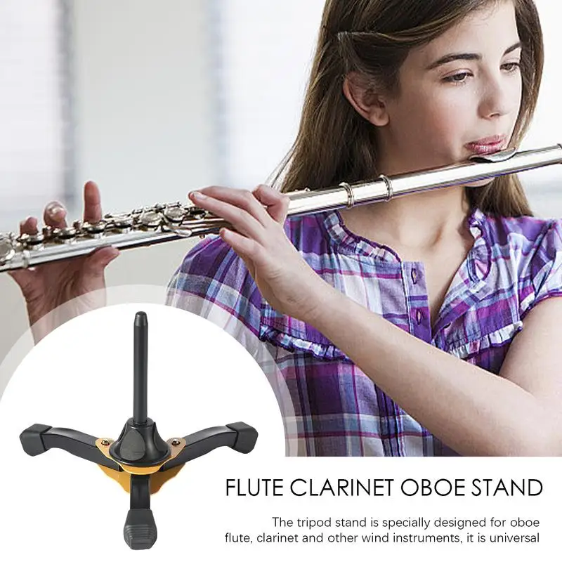 Portable Clarinet Stand Tripod Stand For Clarinet Stable Wind Instrument Stand For Clarinet Oboe Soprano Wind Instrument