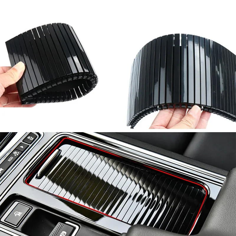 

Pop For Jaguar XF XFL XE XEL F-PACE Car Water Cup Holder Cover Trim Rolling Curtain Center Console Drink Cover Roller Accessorie