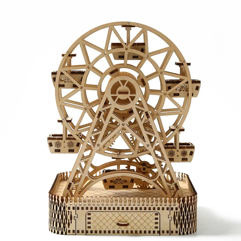 Puzzle 3D en Bois de Grande Roue, Modèles de Simulation, Jouet à Assembler Soi-Même, Analyste de Construction de Modèles pour Enfants et Adultes, Cadeau Créatif