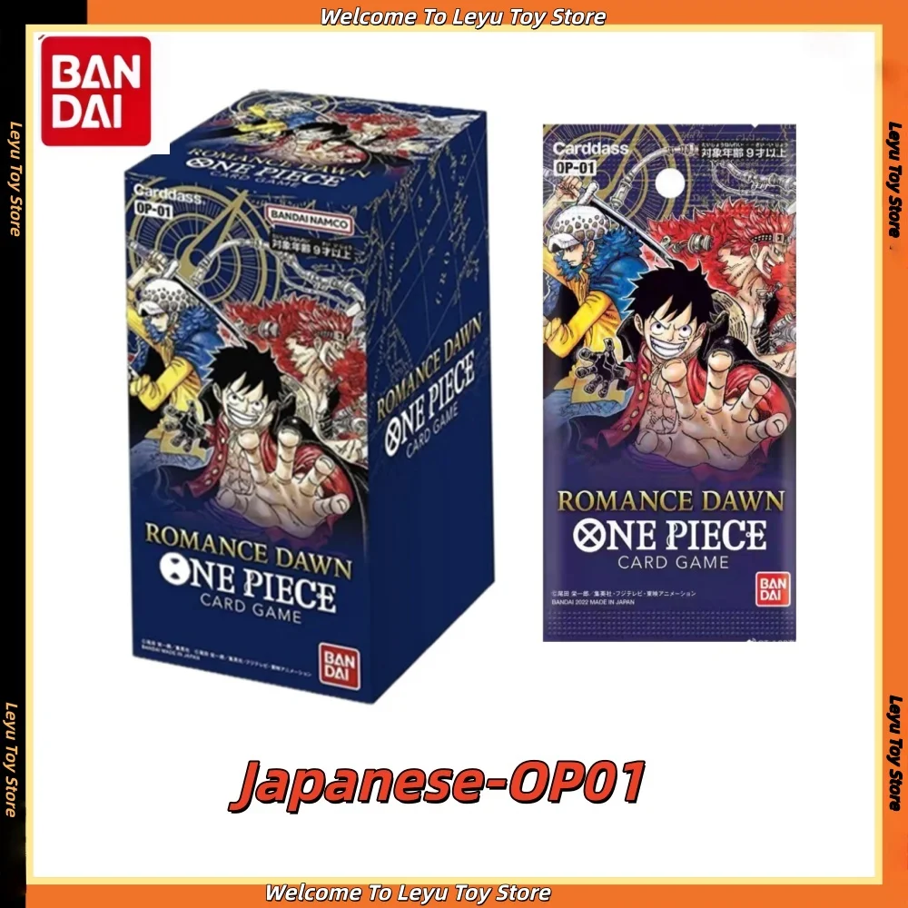 Juego de cartas TCG Original de una pieza, caja de refuerzo de tarjetas comerciales OP01, versión japonesa de la serie completa, caja de regalo coleccionable de tarjetas OPCG