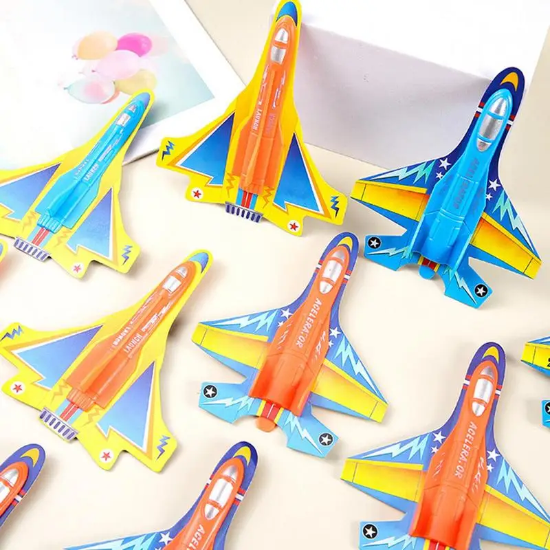 Zabawki samolotowe rzucające latające samoloty zabawki z uchwytem na urodziny dla chłopców dziewczęce zabawki sportowe na świeżym powietrzu