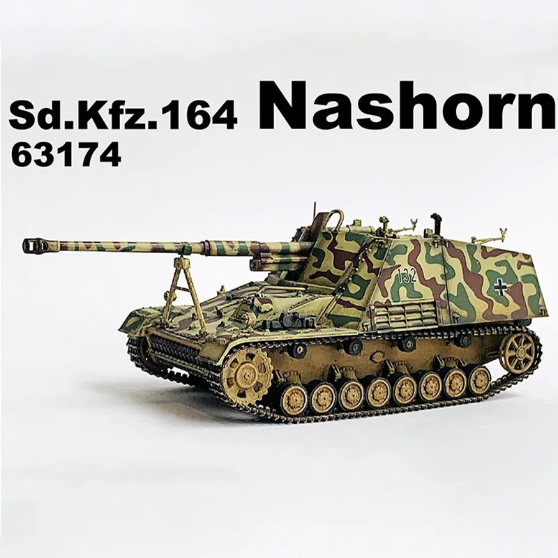 63174 63175 1/72 échelle allemande Sd.Kfz.164 Nashorn automoteur Anti-réservoir pistolet Simulation réservoir modèle affichage Souvenir à collectionner