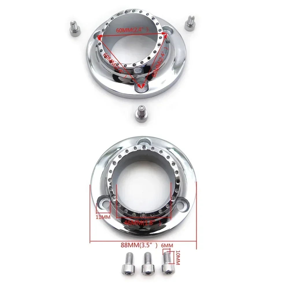 

Motorcycle Exhaust Power Tip Fit for Yamaha Bruin 350 Kodiak 400/450 Grizzly 660 ATV 350 CHROME