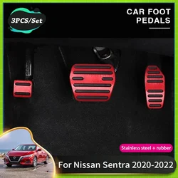 Car No Drilling Foot Pedal Pad Cover For Nissan Sentra Sylphy B18 2020 2021 2022 Car Brake Clutch Pedal Non Slip Pads Acessories