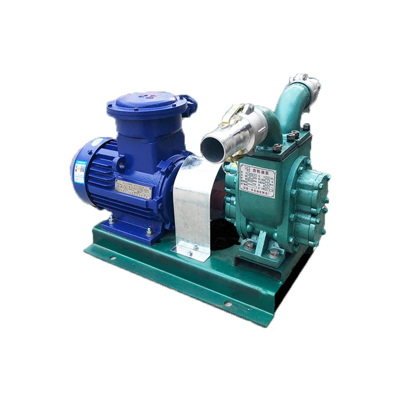 High flow YHCB arc-shaped gear pump explosion-proof oil tank truck unloading three-phase diesel pump