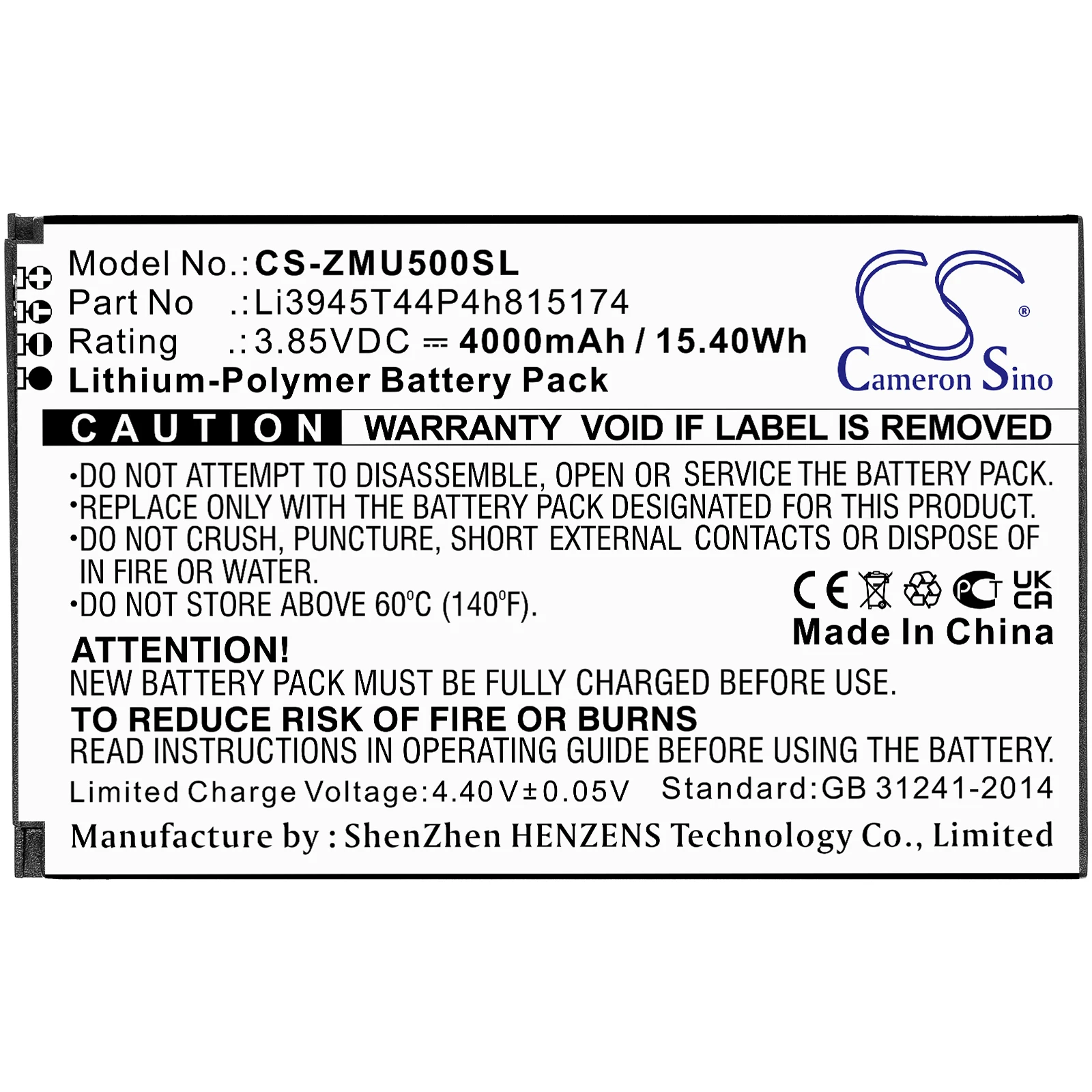 Li-Polymer Hotspot Battery for Telstra,3.85v,4000mAh,5G Wi-Fi Pro MU5001 5G MU500 MU501,Li3945T44P4h815174