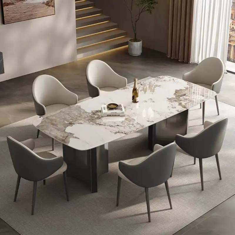 Minimalist Designer Dining Table Decor Corner 6 Chairs Small Dining Table Conference Modern Mesas De Jantar Outdoor Furniture