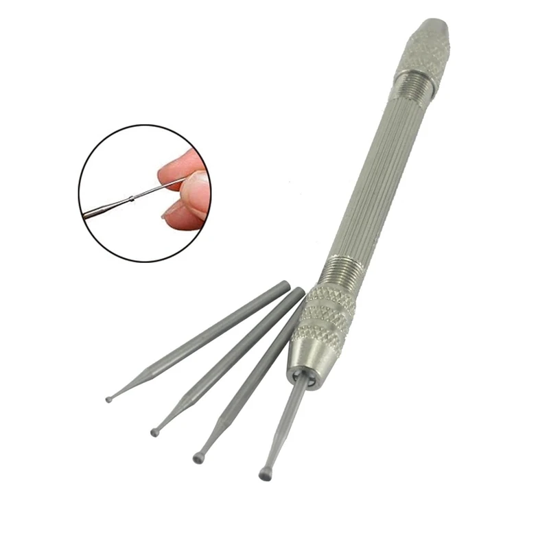 4Piece Wire Twisting Tools 3/32Inch Shank Wire Rounder Bits With Hand Drill Wire Twisting Tools (1Mm/1.4Mm/1.8Mm/2.3Mm)