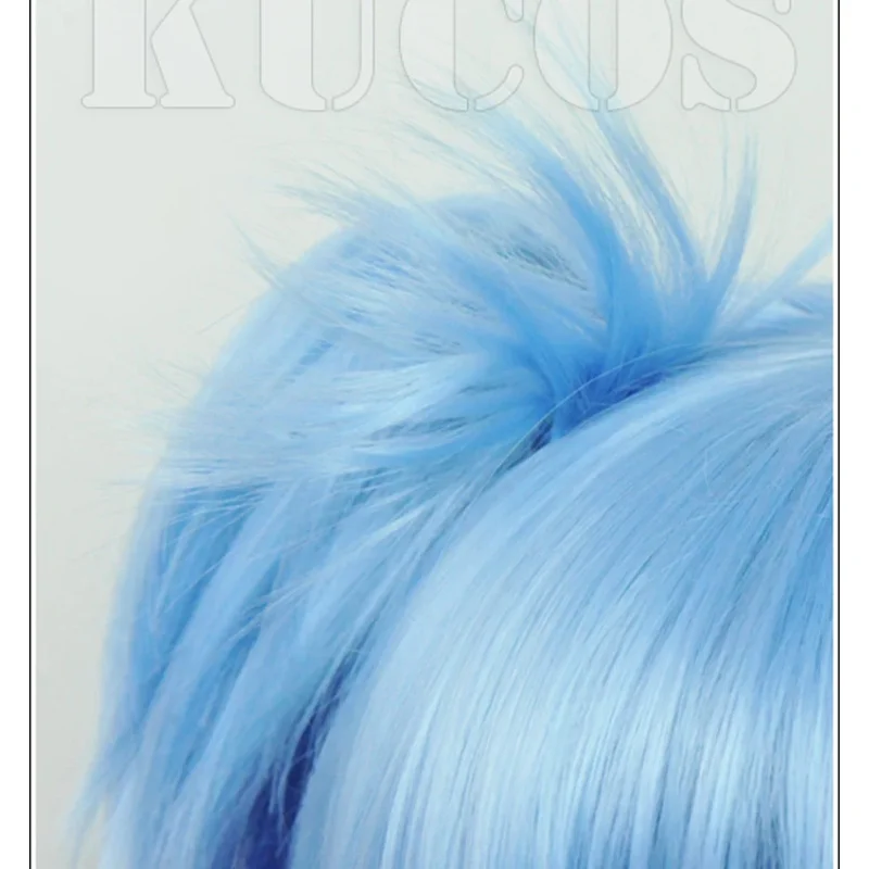 sisi 2233Anime Assassination Classroom Nagisa Shiota Short Blue Ombre Ponytail Hair Heat Resistant Cosplay Costume Wig + Track +