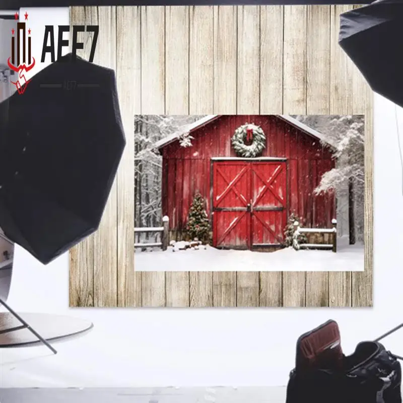 

AEF7-210Cmx150cm Christmas Background Cloth Christmas Door Party Decoration Photo Studio Children Photography Backdrops