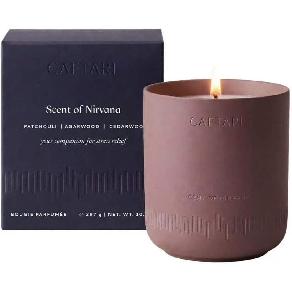

Luxury Oudh, Cedarwood & Patchouli Scented Soy Candle - 60-Hour Burn Time, Aromatherapy, 10.5 oz