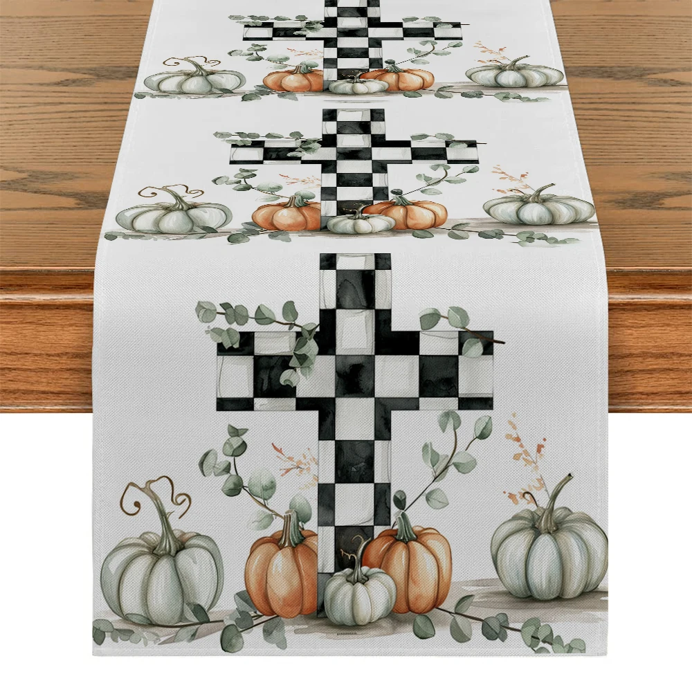 

Декоративная скатерть в виде тыквы, акварельная скатерть для стола, для кухни, праздника, вечеринки, украшение для дома и кухни