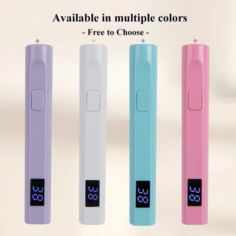 충전식 휴대용 미니 네일 램프 젤 폴리쉬 빠른 건조 플래시라이트 펜 USB 네일 드라이어 타입-C UV LED 네일 램프