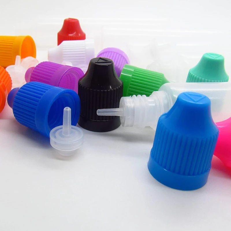 30 peças 30ml 60ml frasco conta-gotas vazio de plástico PET tampa de ponta longa para solvente de óleo com funil