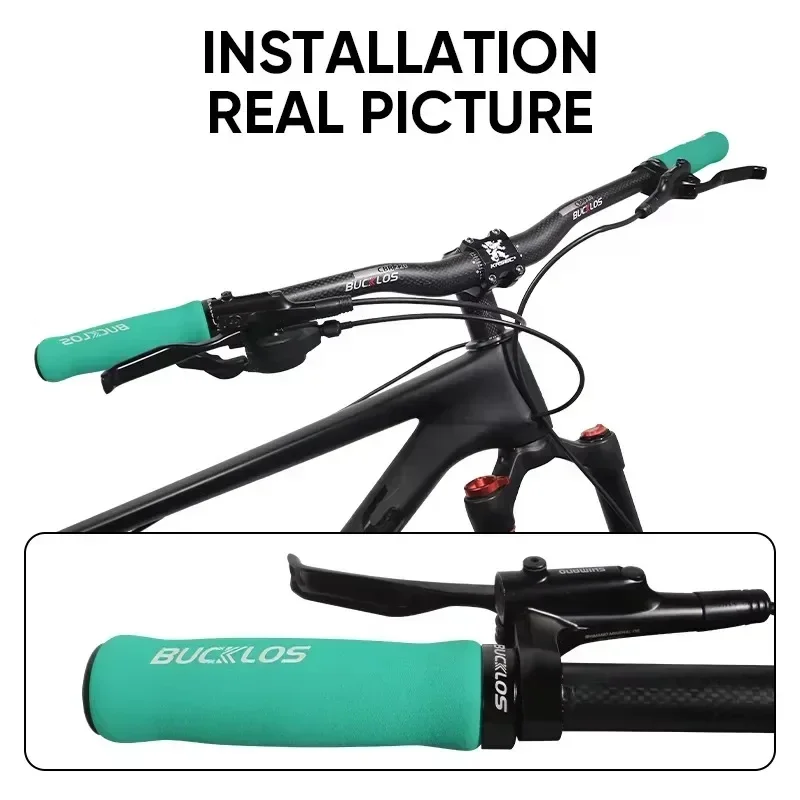 BUCKLOS Fahrradgriffe, integrierter Gummi, rutschfest, für MTB-Lenkerabdeckung, Sperre am Mountainbike, Lenkermanschetten, BMX-Fahrradteile