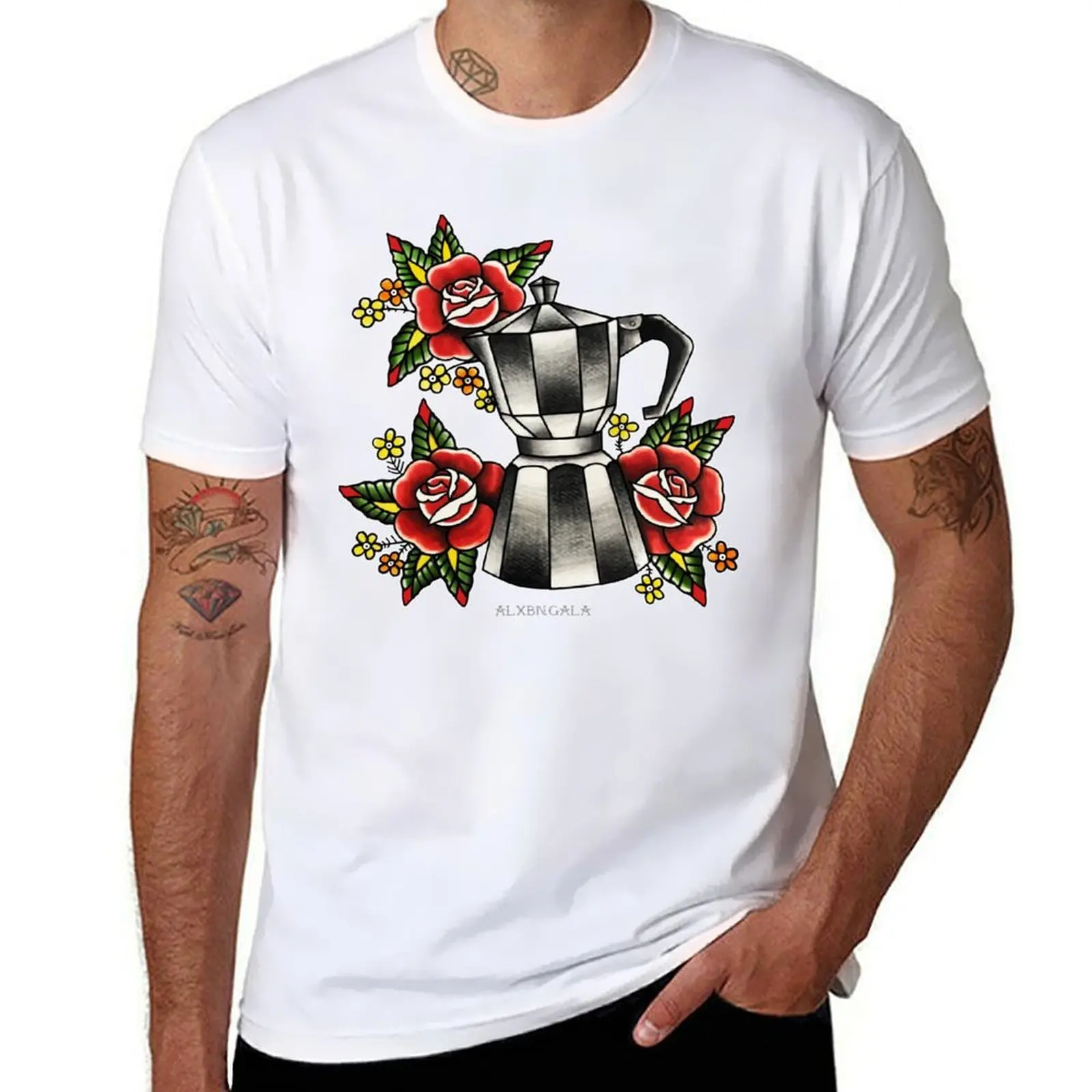 

t man cotton brand shirt quality men high T-Shirt Pot brand shirt graphic t 100% t luxury man luxury shirts Moka