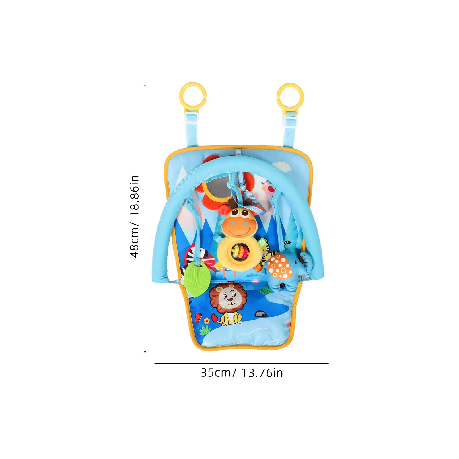 Car Seat Baby Animal Kick Play Infant car Activity Center Mirror Travel Entertainment Infant Kick Board Baby Mirror for