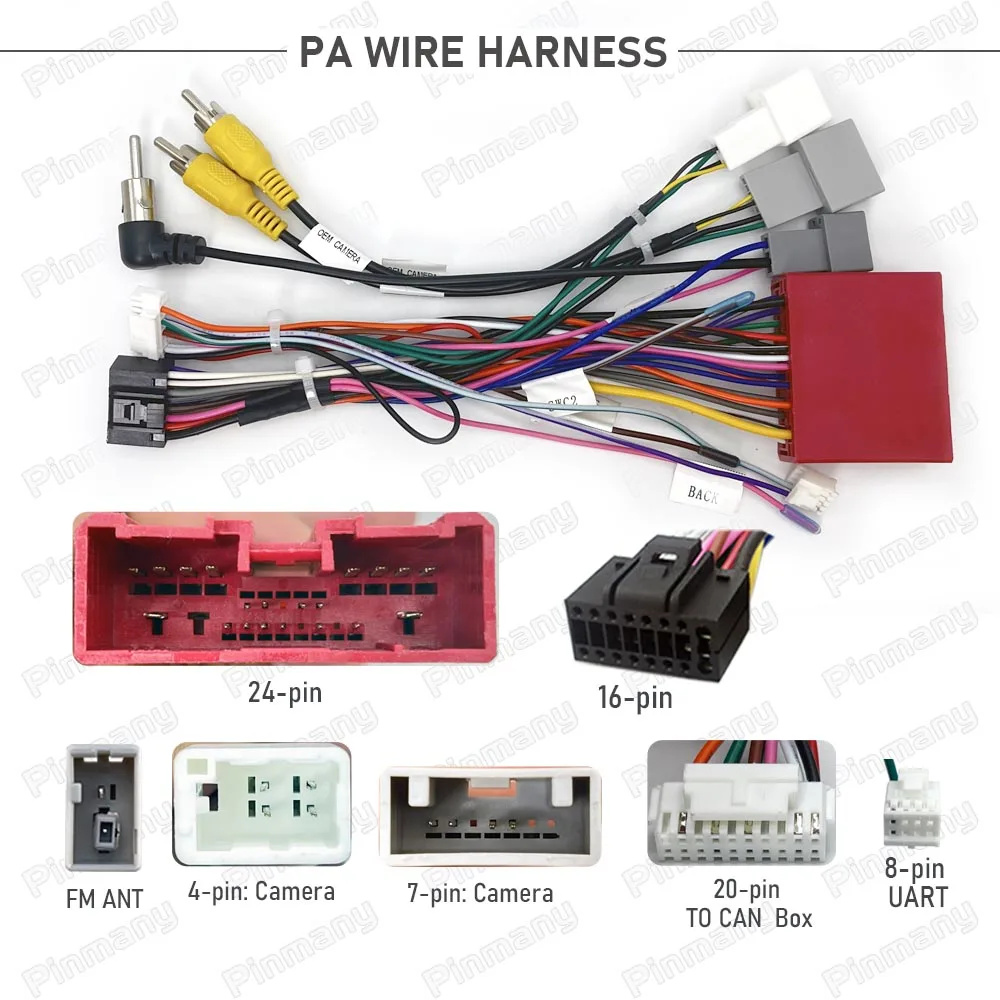 MZC18 Car Radio wire harness adapter kit with RAISE G-RZ-MZD55 CAN BUS Decoder for Mazda CX-5 CX-9,Connect original camera