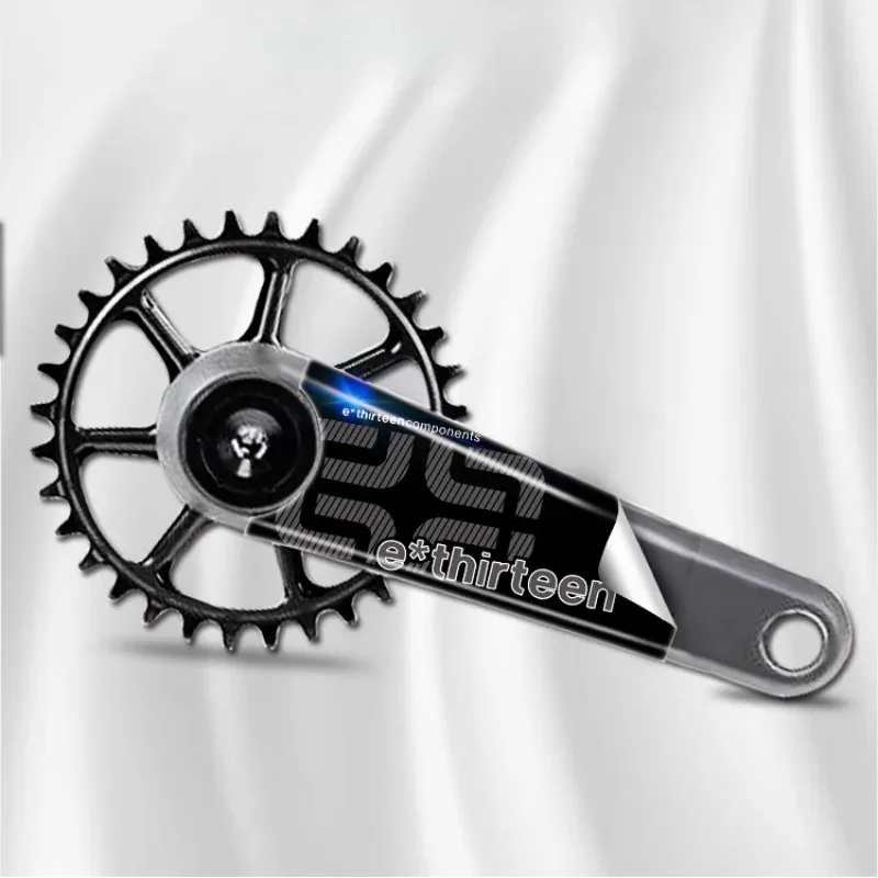 

2 шт. цельная, велосипедная наклейка, наклейка на кривошип, защитная оболочка от окружающей среды с одной цепью, декоративная наклейка для велосипеда.