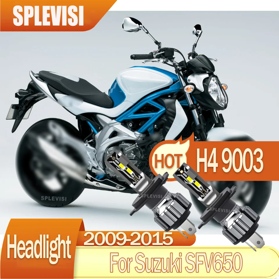 Instant Full Brightness IP68 Waterproof Easy-Install motorcycle Headlight For Suzuki SFV650 2009 2010 2011 2012 2013 2014 2015