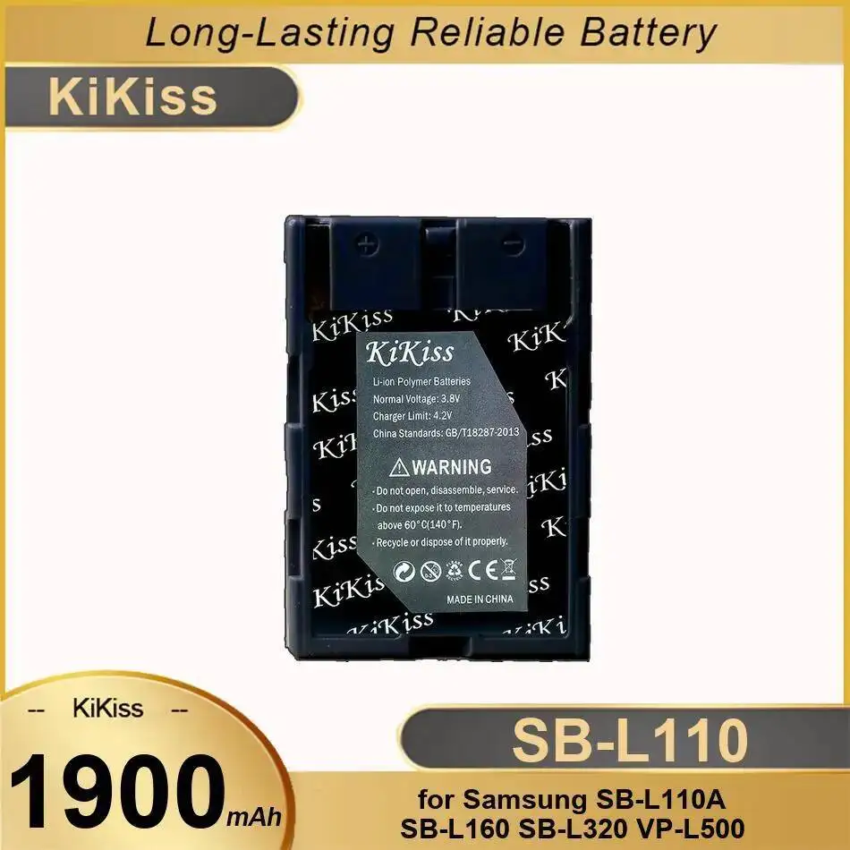 

For Samsung SB-L110A SB-L160 SB-L320 VP-L500 1900Mah Camera Battery SB-L110 Long Lasting
