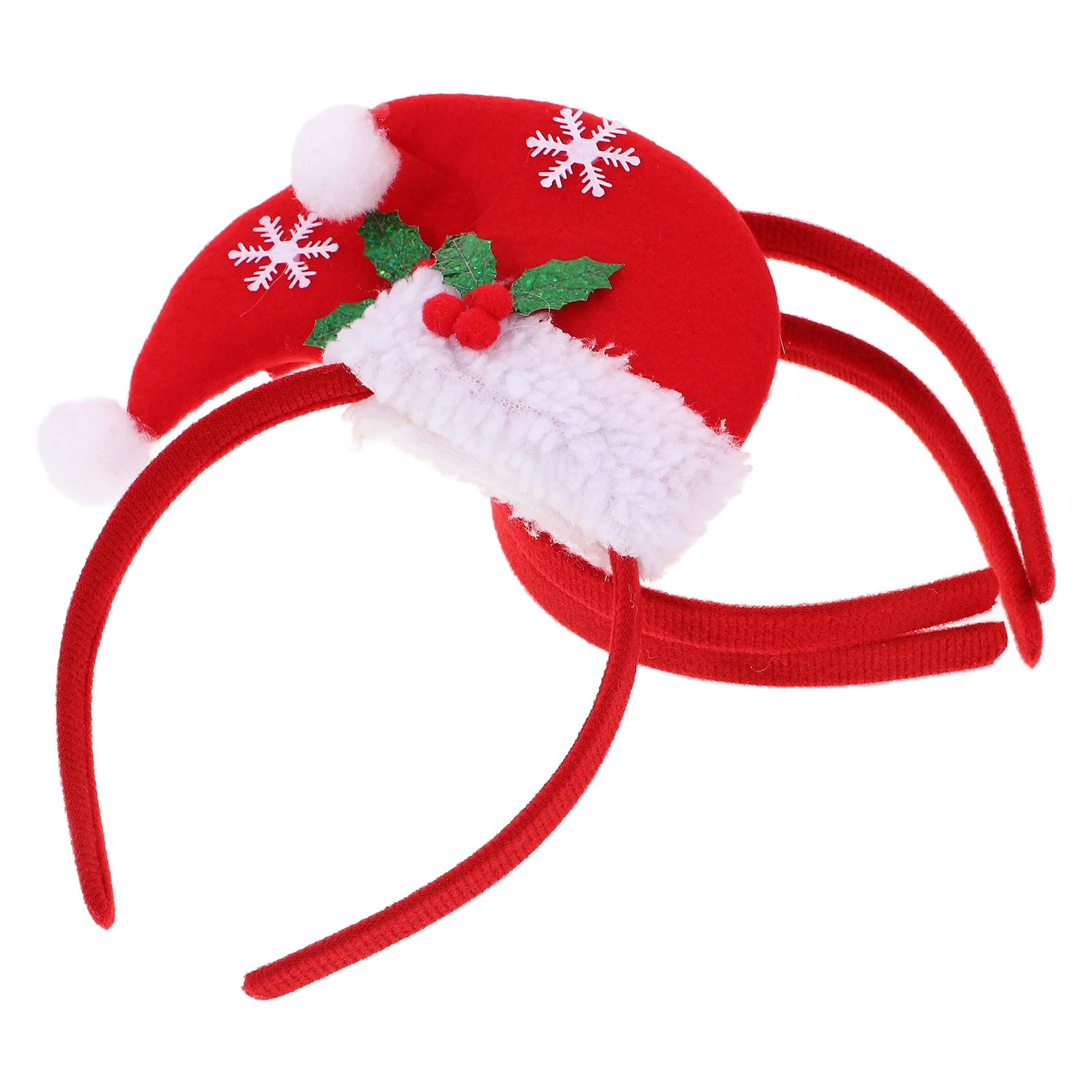 

3 pcs Christmas Hat Headbands Unique Elf Design Reusable Lightweight Party Headwear For Stage Performance Holiday Event