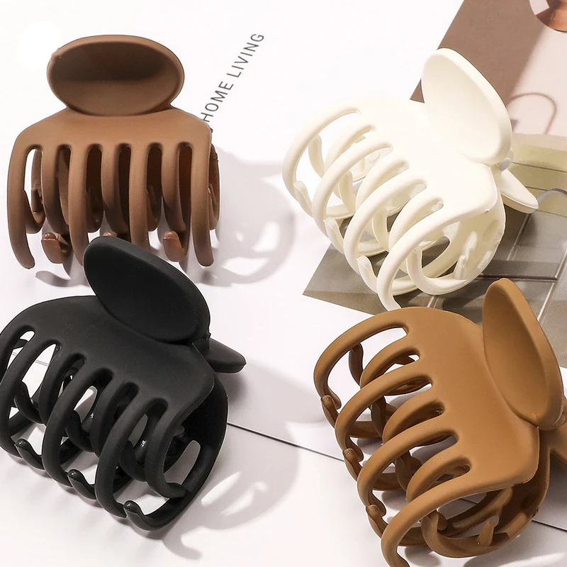 4cm koreański moda czarny kucyk naprawiono artefakt pazur do włosów biżuteria akcesoria do włosów dla kobiet dziewczyna narzędzie do stylizacji włosów warkocze