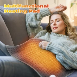 Electric Heating Pad Blanket Timer Heating Pad For Shoulder Neck Back Spine Leg Winter Warm 58x29CM